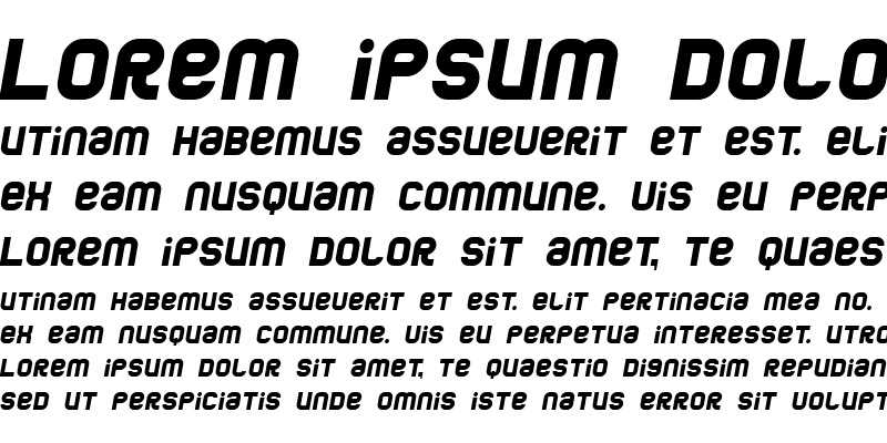 Sample of Jumbo Italic