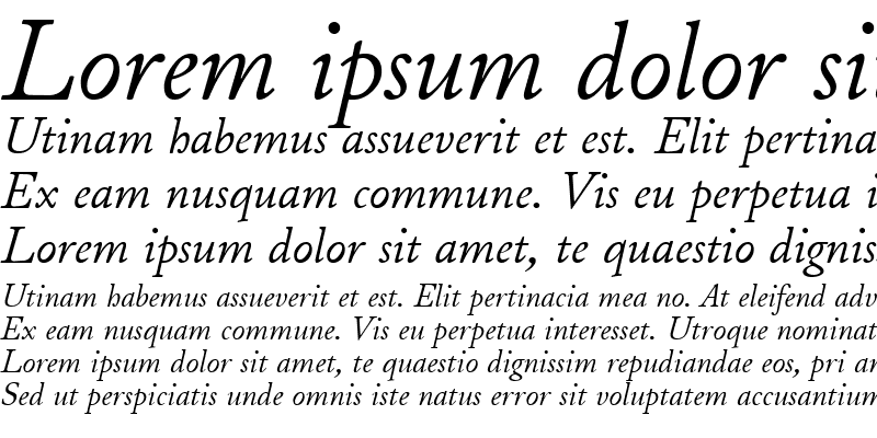 Sample of JuniusModern Italic