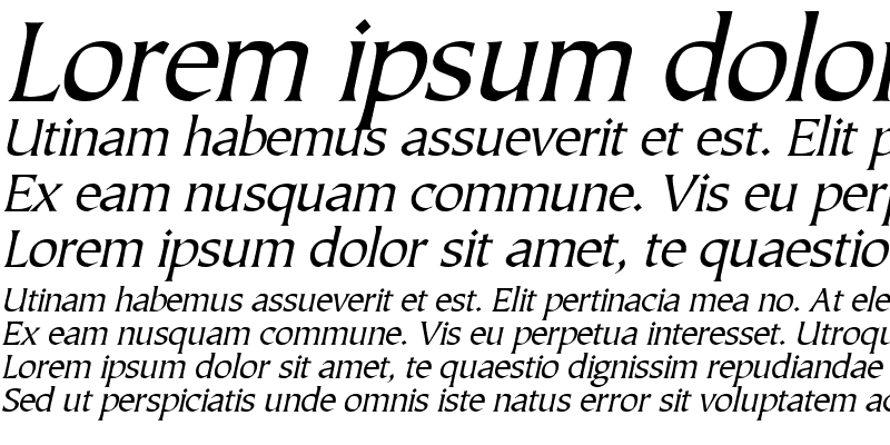 Sample of JusticeSystem Italic
