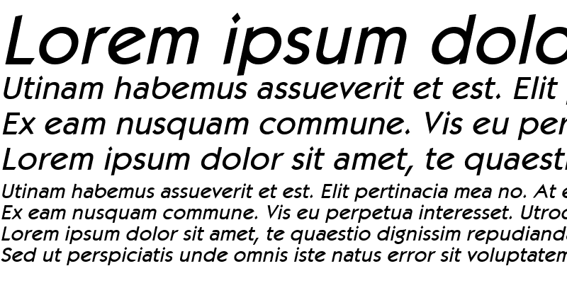Sample of Kabob Italic
