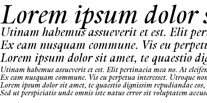 Sample of Kalix Italic