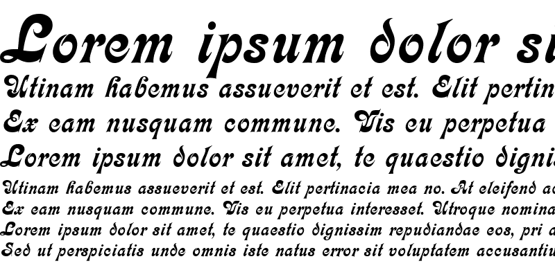 Sample of Kalligraphia