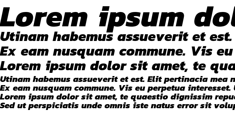 Sample of Kanit ExtraBold Italic