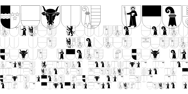 Sample of Kantonswappen CHFL