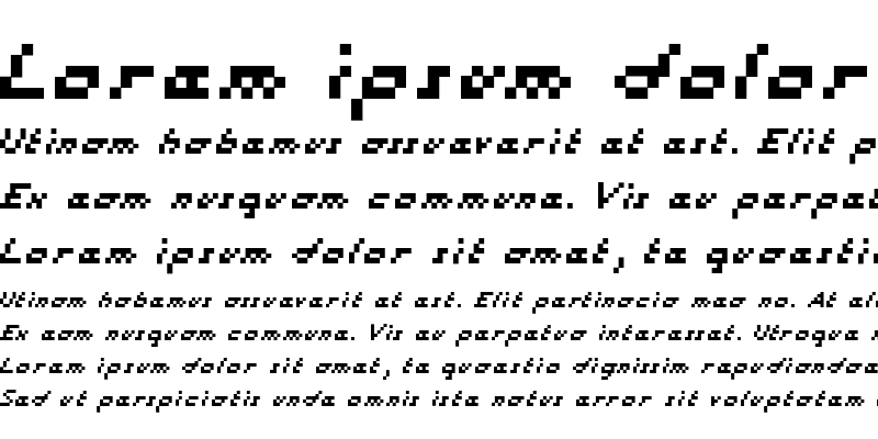 Sample of KareFiveDots Italic