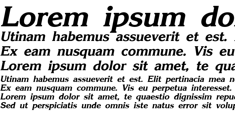 Sample of Karelia Bold Italic