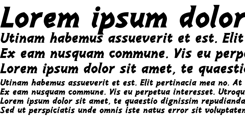 Sample of Karmen Bold Italic