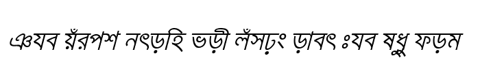 Preview of KarnaphuliMJ Italic