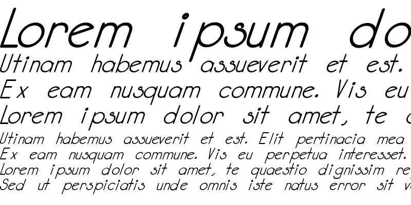 Sample of Kata Bidalan Italic Bold