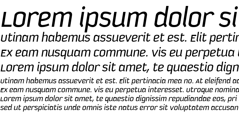 Sample of Kautiva Uni Italic