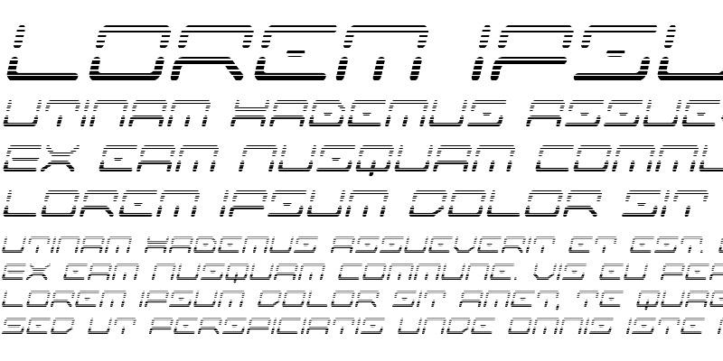 Sample of Kaylon Gradient Italic