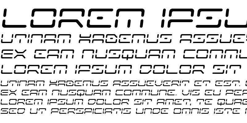 Sample of Kaylon Semi-Italic