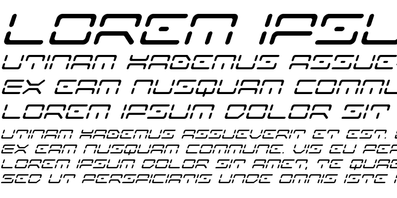 Sample of Kaylon Super-Italic Italic