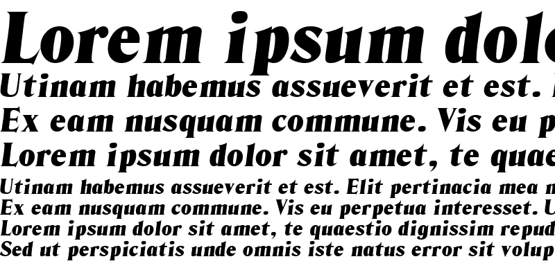 Sample of KazanDisplaySSK Italic