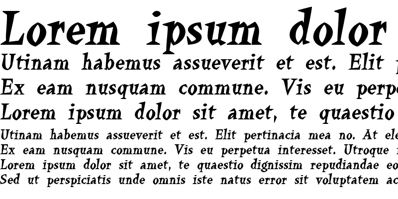 Sample of KeilschriftOblique