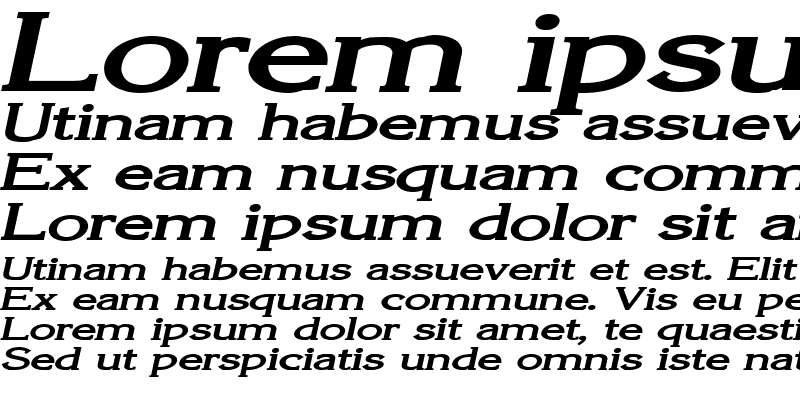 Sample of Keira Extended Bold Italic