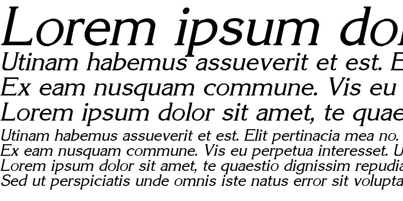Sample of Keira Italic
