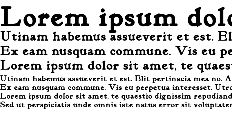 Sample of Kelmscott Roman NF Bold