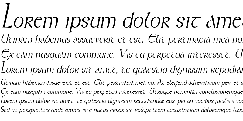 Sample of KeltCondensed Italic