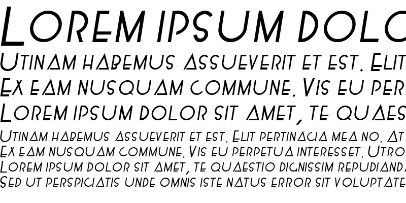 Sample of KendraSCapsSSK Bold Italic