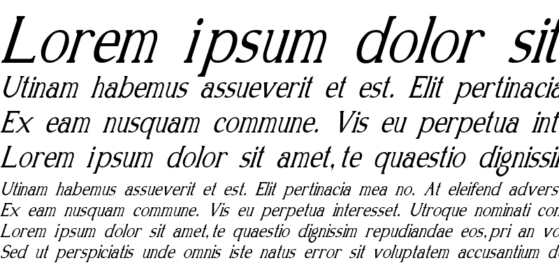 Sample of Kennon-Italic