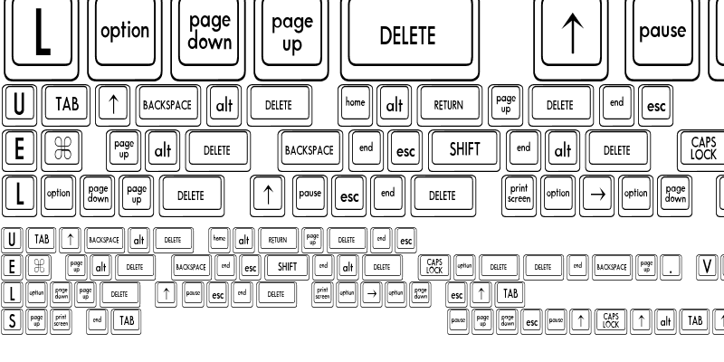 Sample of Keyboard KeysCn Condensed Regular