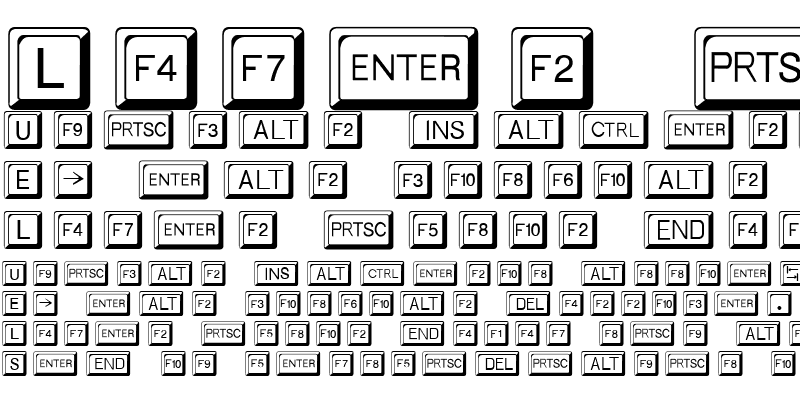Sample of Keycaps