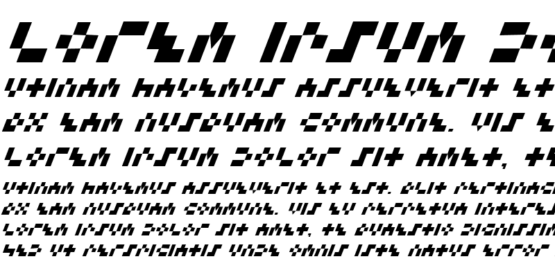 Sample of Keystone Italic