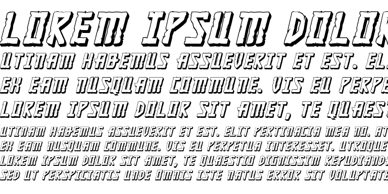 Sample of Khazad-Dum 3D Italic