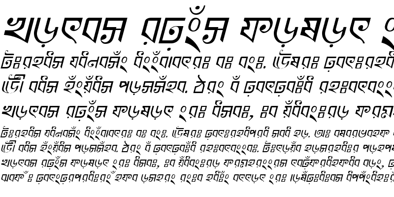 Sample of KhooaiMJ Italic