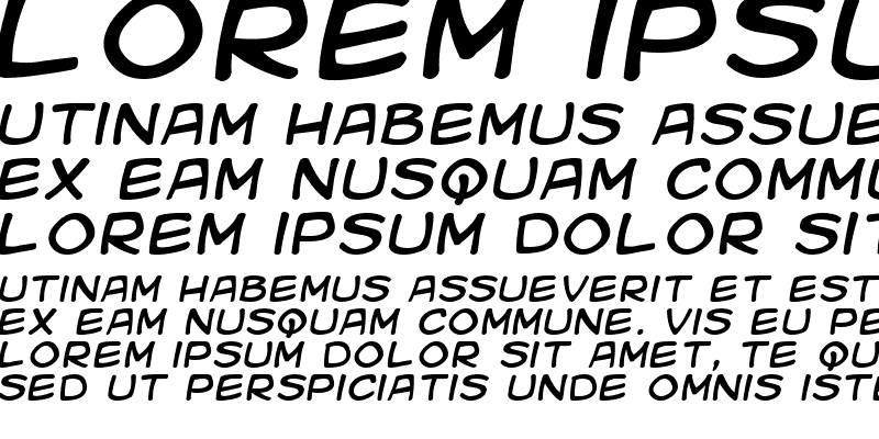 Sample of Kid Kosmic Italic