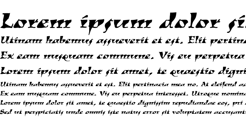 Sample of Kigali Italic