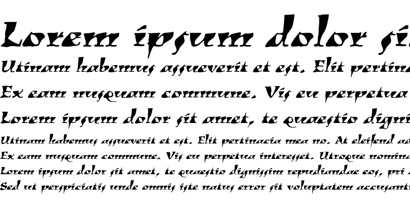 Sample of Kigali Lx Italic