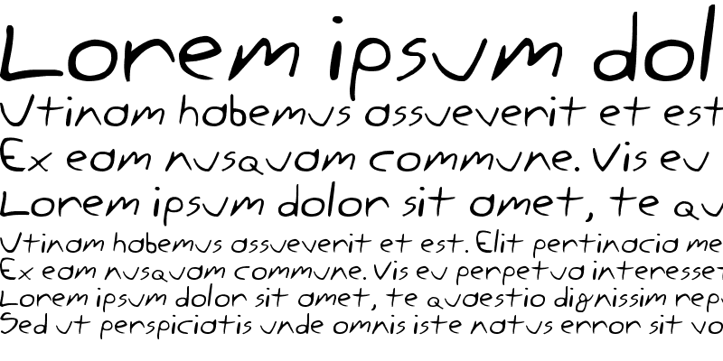 Sample of Kila's Handwriting