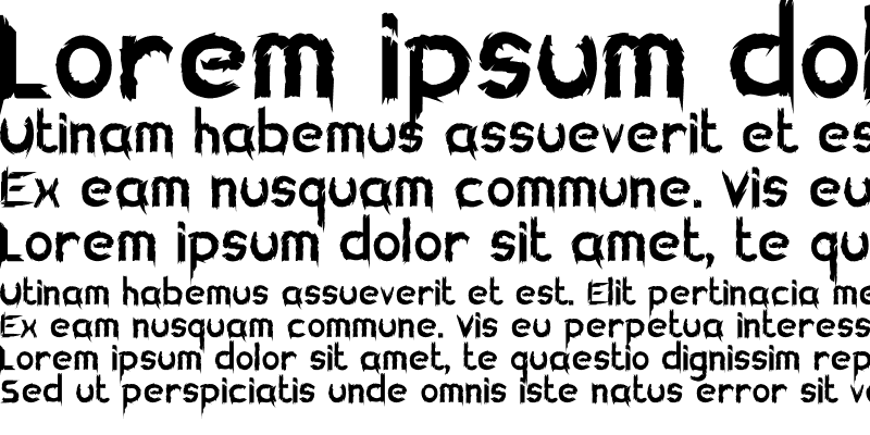 Sample of KillingFont Sample of KillingFont