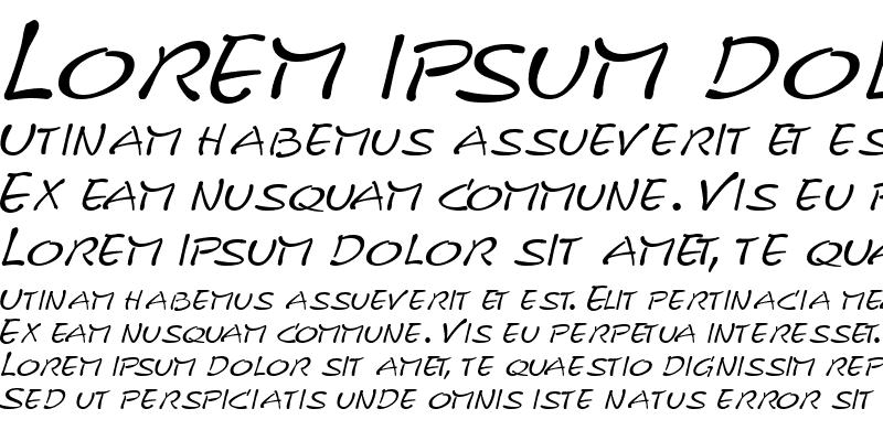 Sample of KineticSCapsSSK Italic