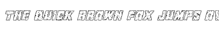 Preview of King Commando Riddled III Italic Italic