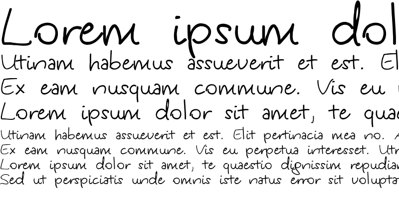 Sample of Kinga's Handwriting