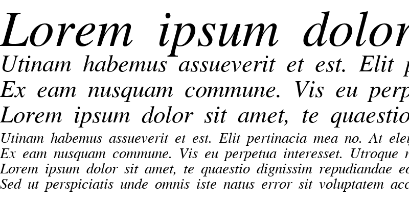 Sample of Kinnari Italic