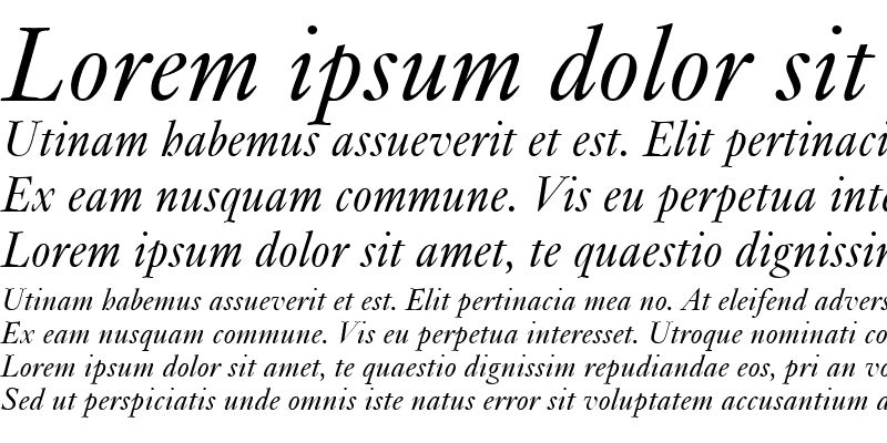 Sample of Kis Classico Italic