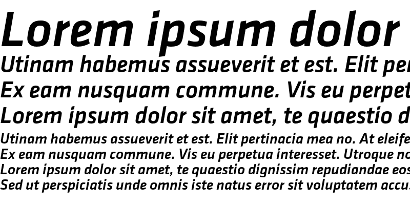 Sample of Klavika Medium Italic