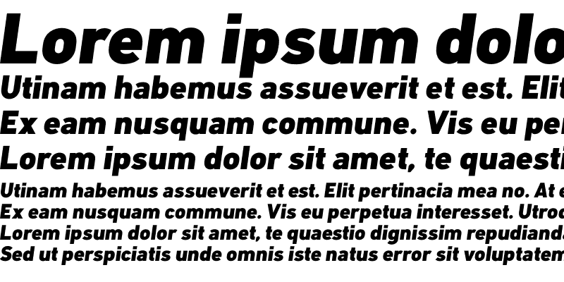 Sample of Klima Black Italic