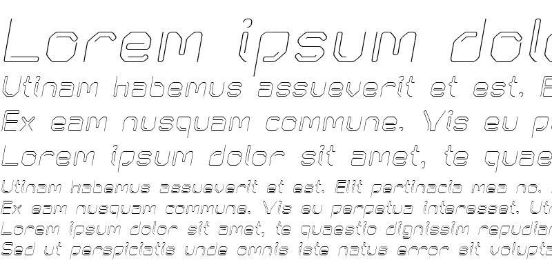 Sample of KneeonLight Italic
