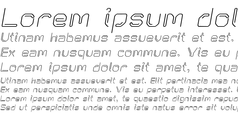 Sample of KneeonRegular Italic
