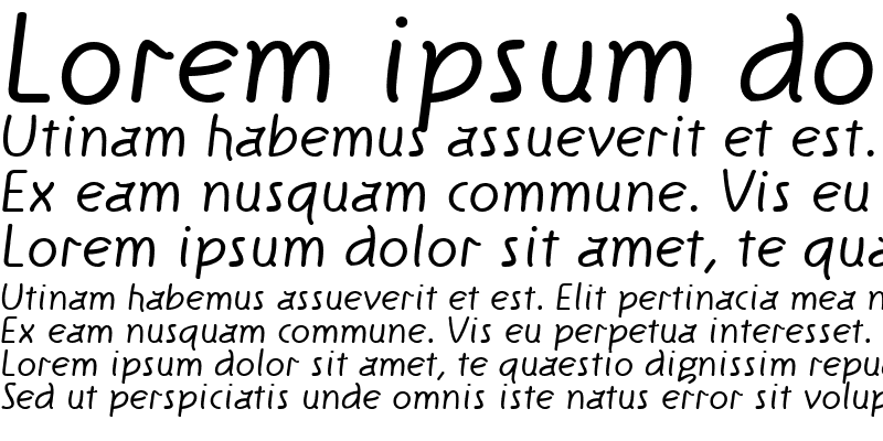 Sample of KnewFont Bold