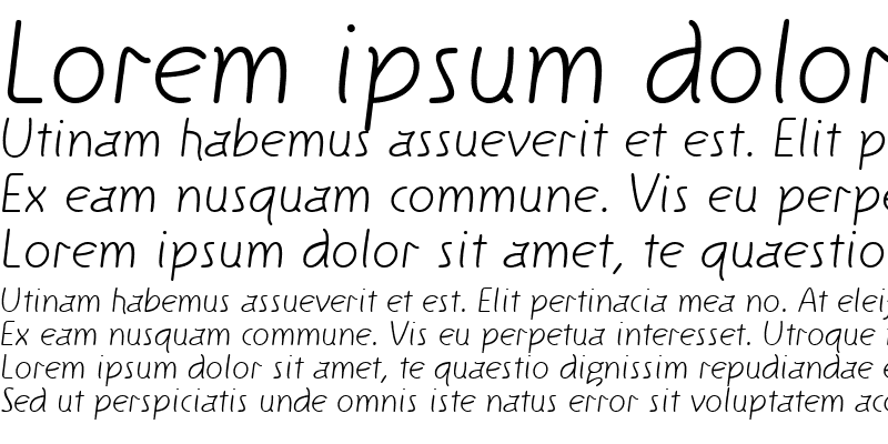 Sample of KnewFont Plain