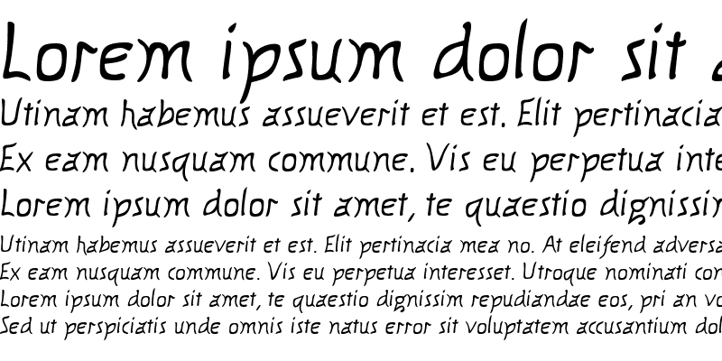 Sample of KnewFontWaisted Bold