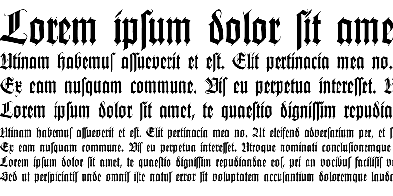 Sample of KochFraktur DB Regular