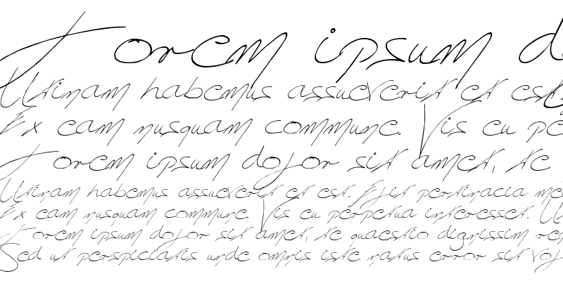 Sample of Koller Font Script