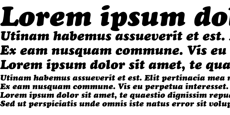 Sample of Kom Italic